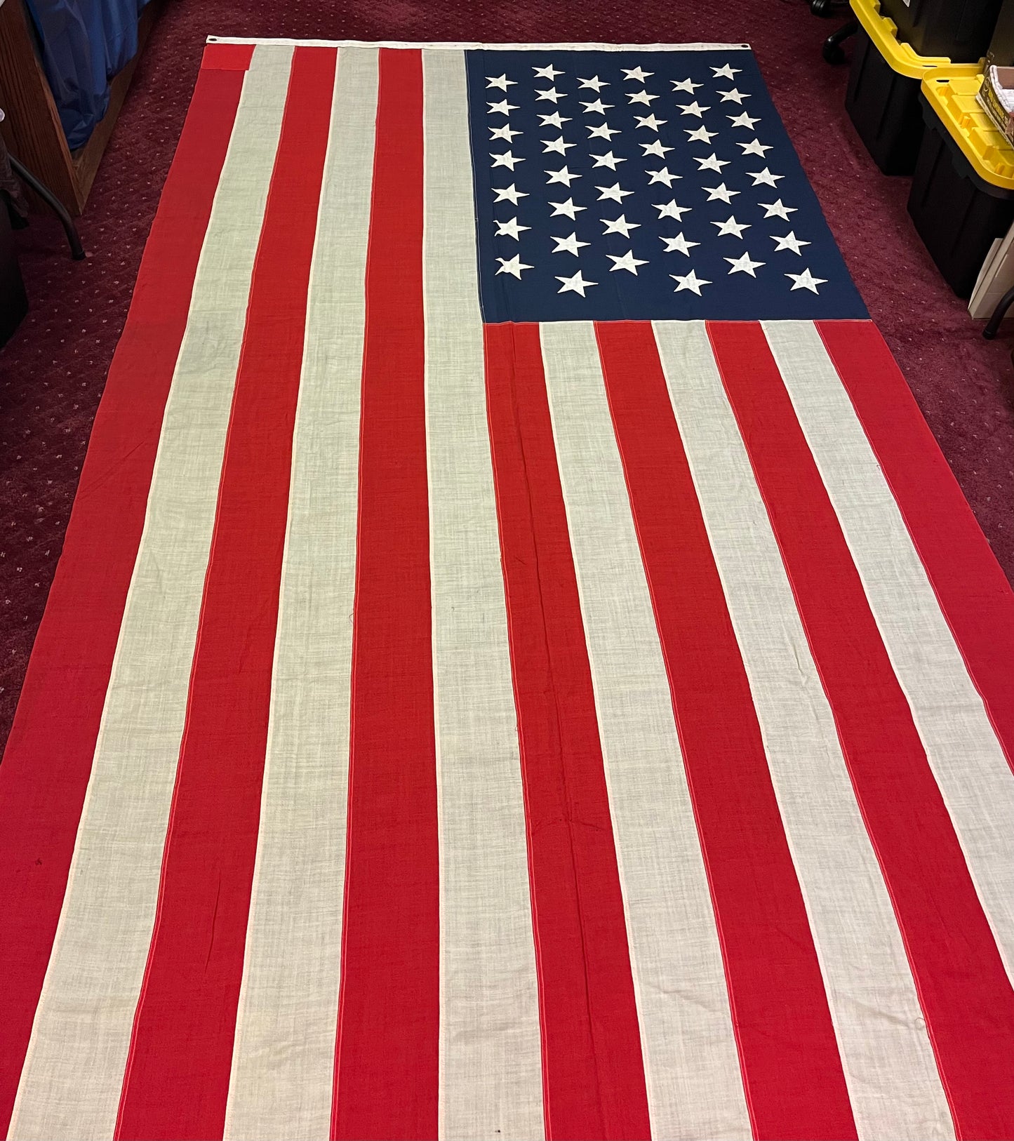 U.S. 45 Star Flag 12’ Spanish-American War Era (1896-1908) Owned by Samuel Rene Gummeré Ambassador of Morocco 1905-09
