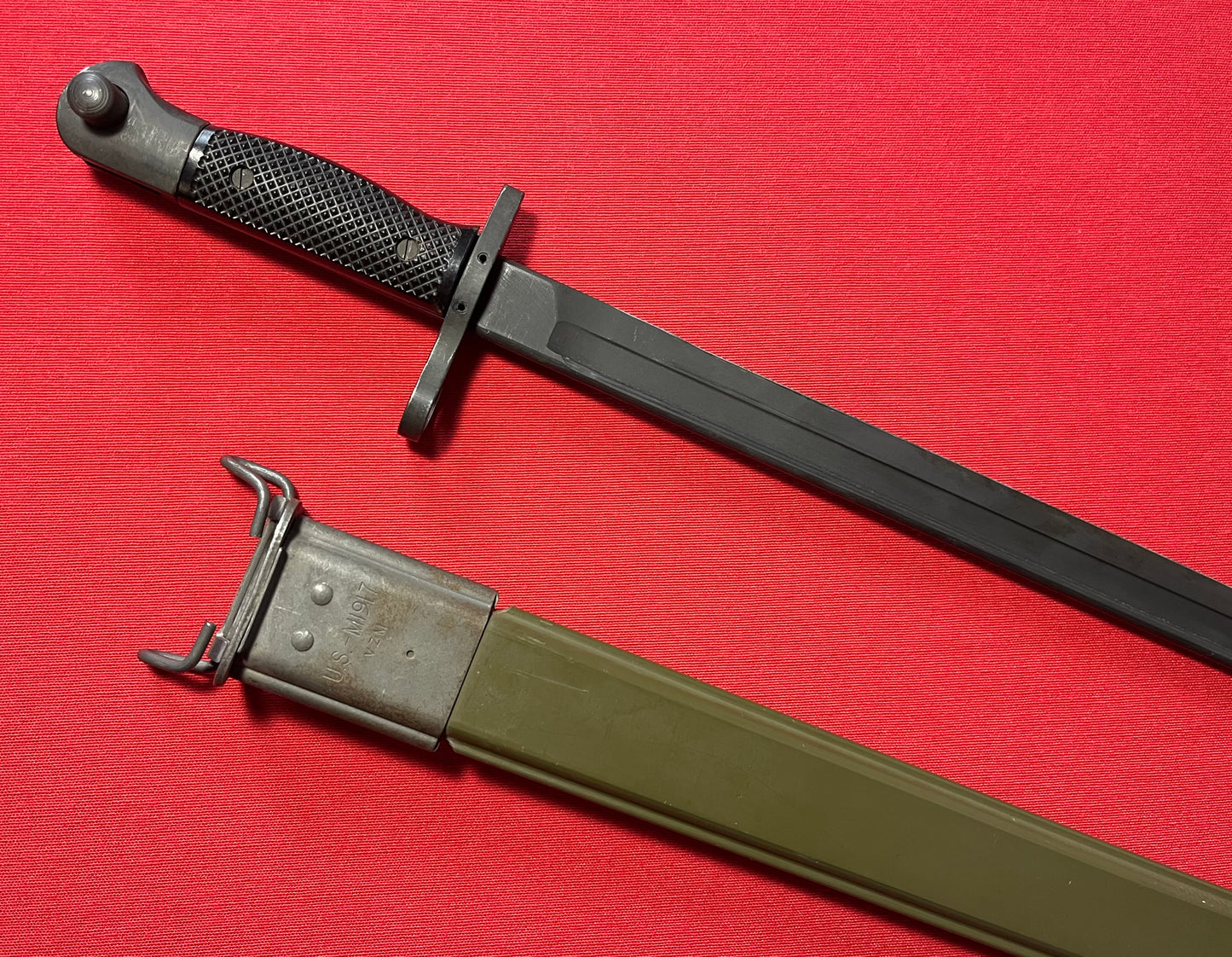 Vietnam Era US M1917 Bayonet by Canadian Arsenals W/ VZM Scabbard Trench Shotgun