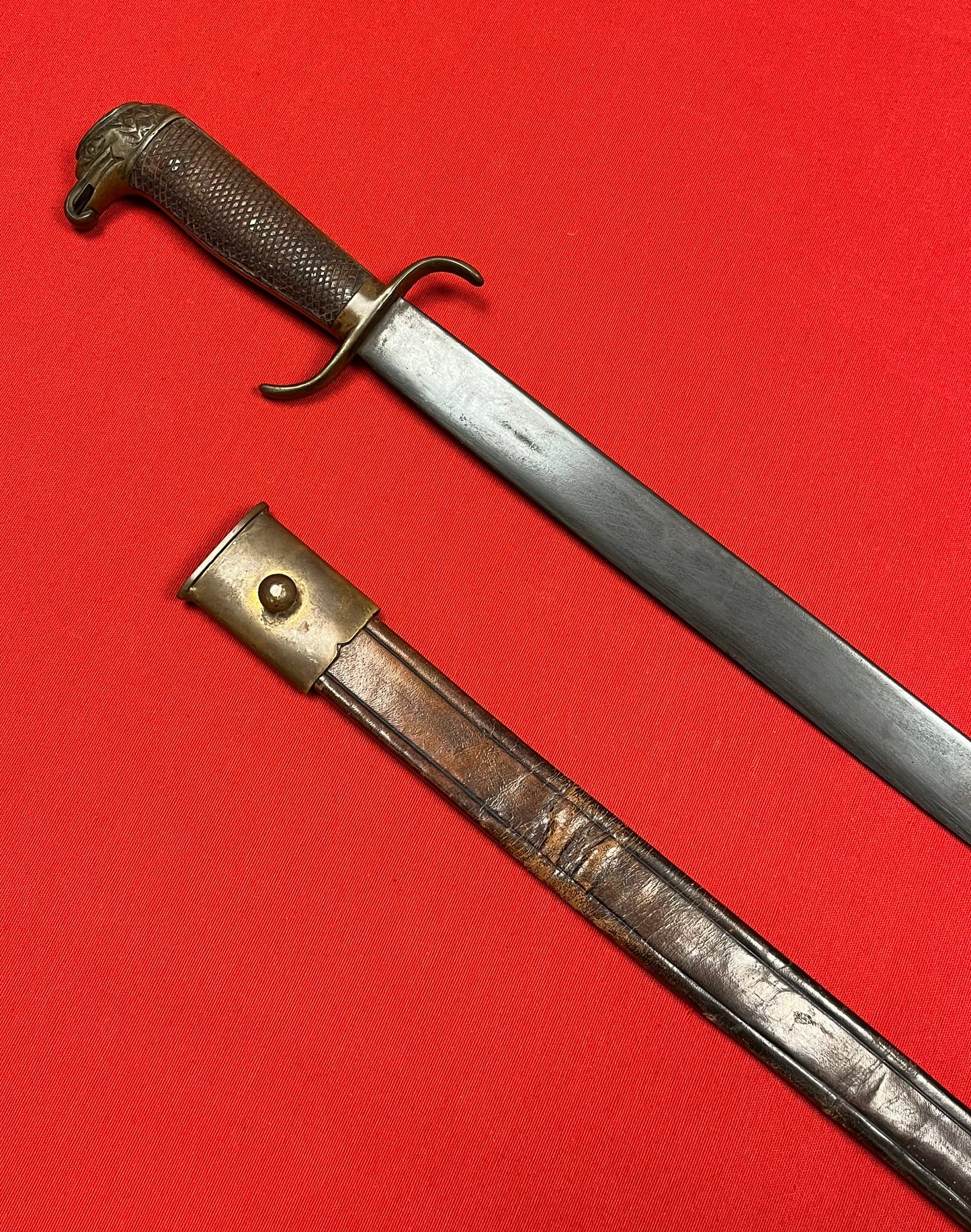 Original Spanish Officers Eagle Head Machete/Sword - Spanish American War 1898