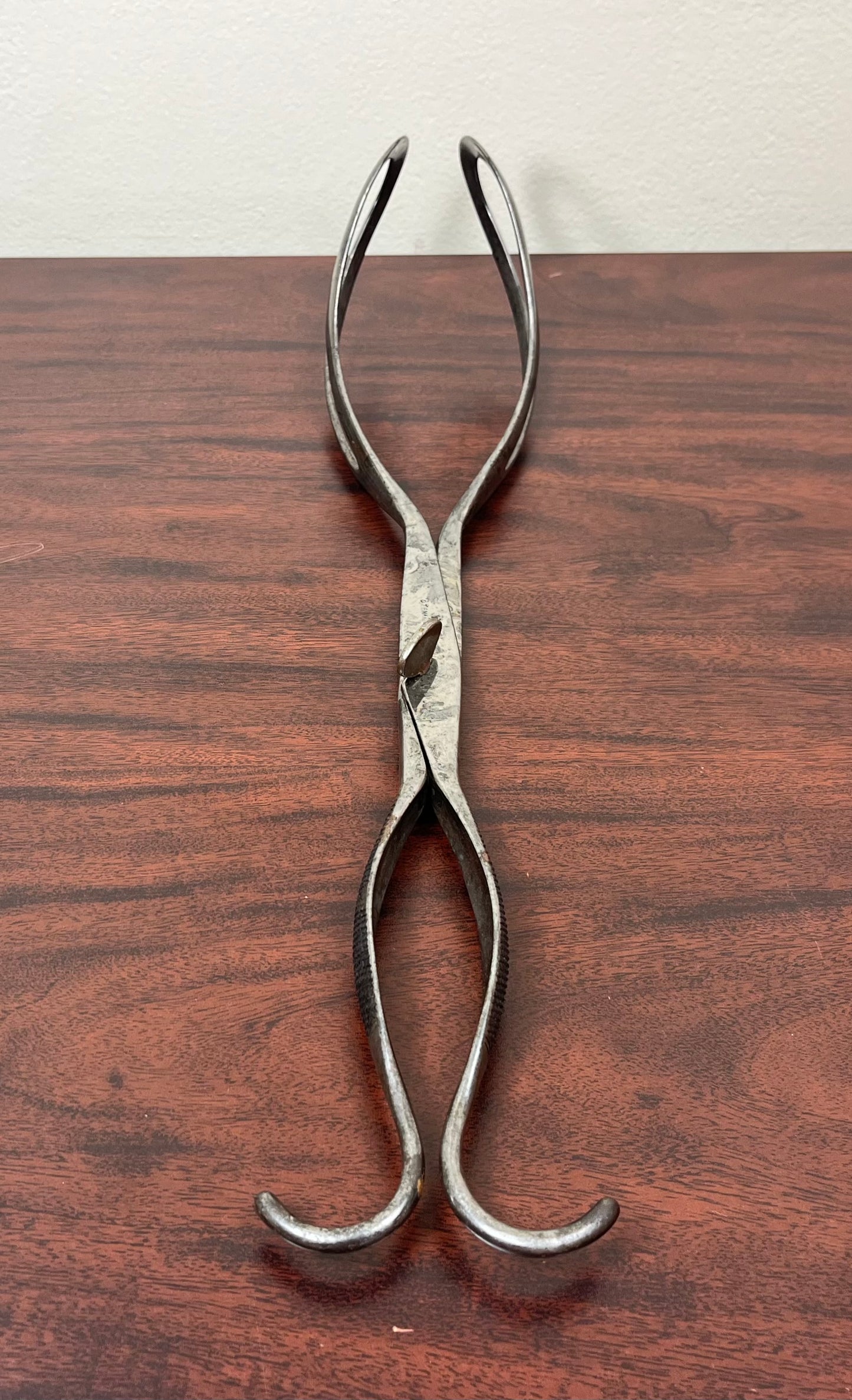 C.1848 OBSTETRICAL BIRTHING FORCEPS - ANTIQUE MEDICAL EQUIPMENT (CIVIL WAR ERA)#5
