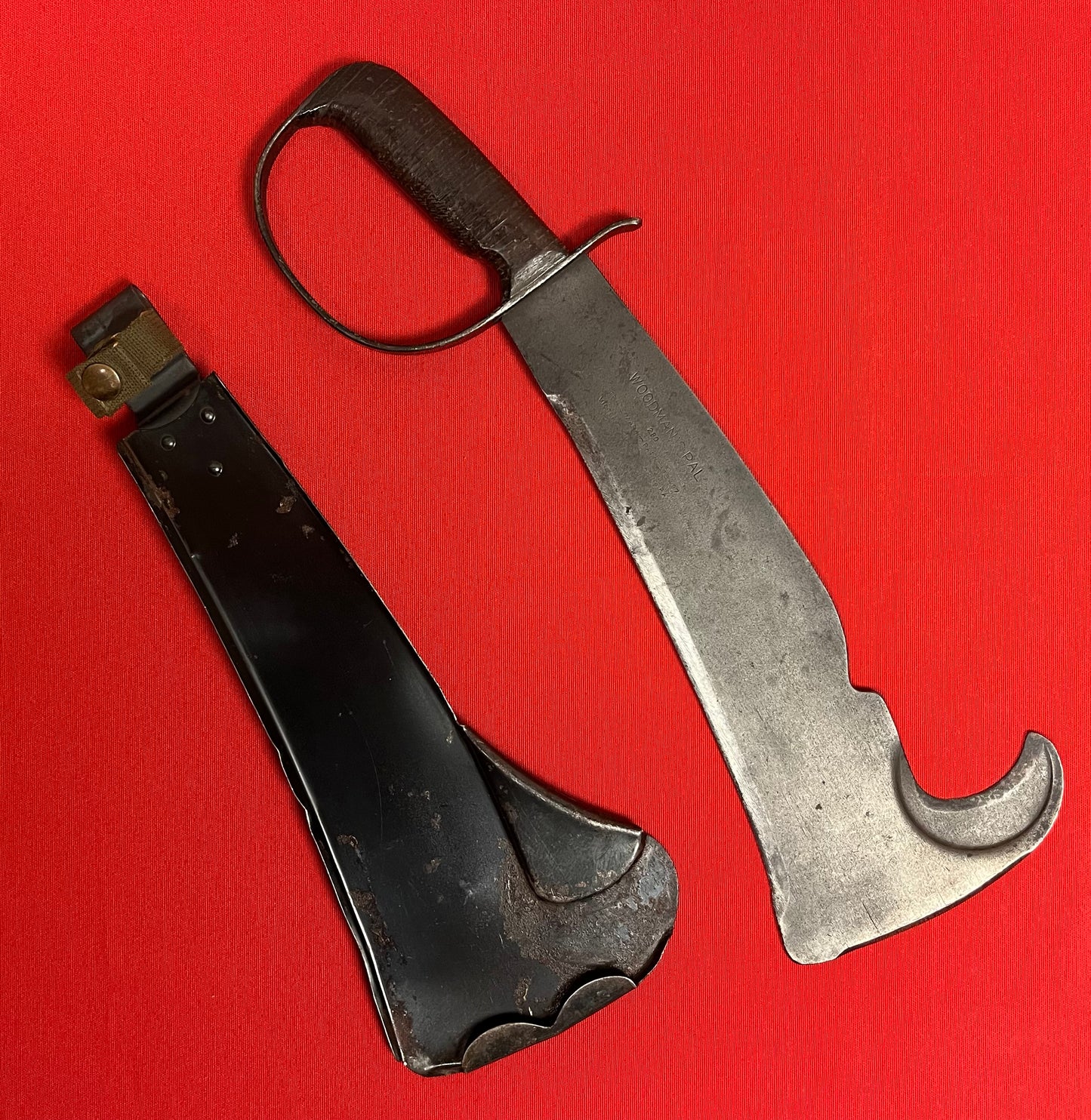 WWII Woodman's PAL Machete/Knife & Scabbard MFG by Victor Tool Co # 280 Reading, Pa