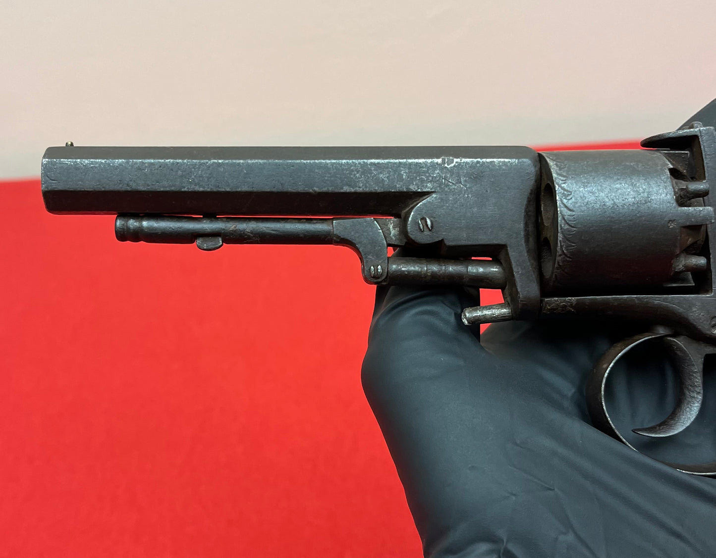 Civil War Era Webley-Bentley .44Cal Double Action Revolver W/ British Proof Marks Circa 1850s