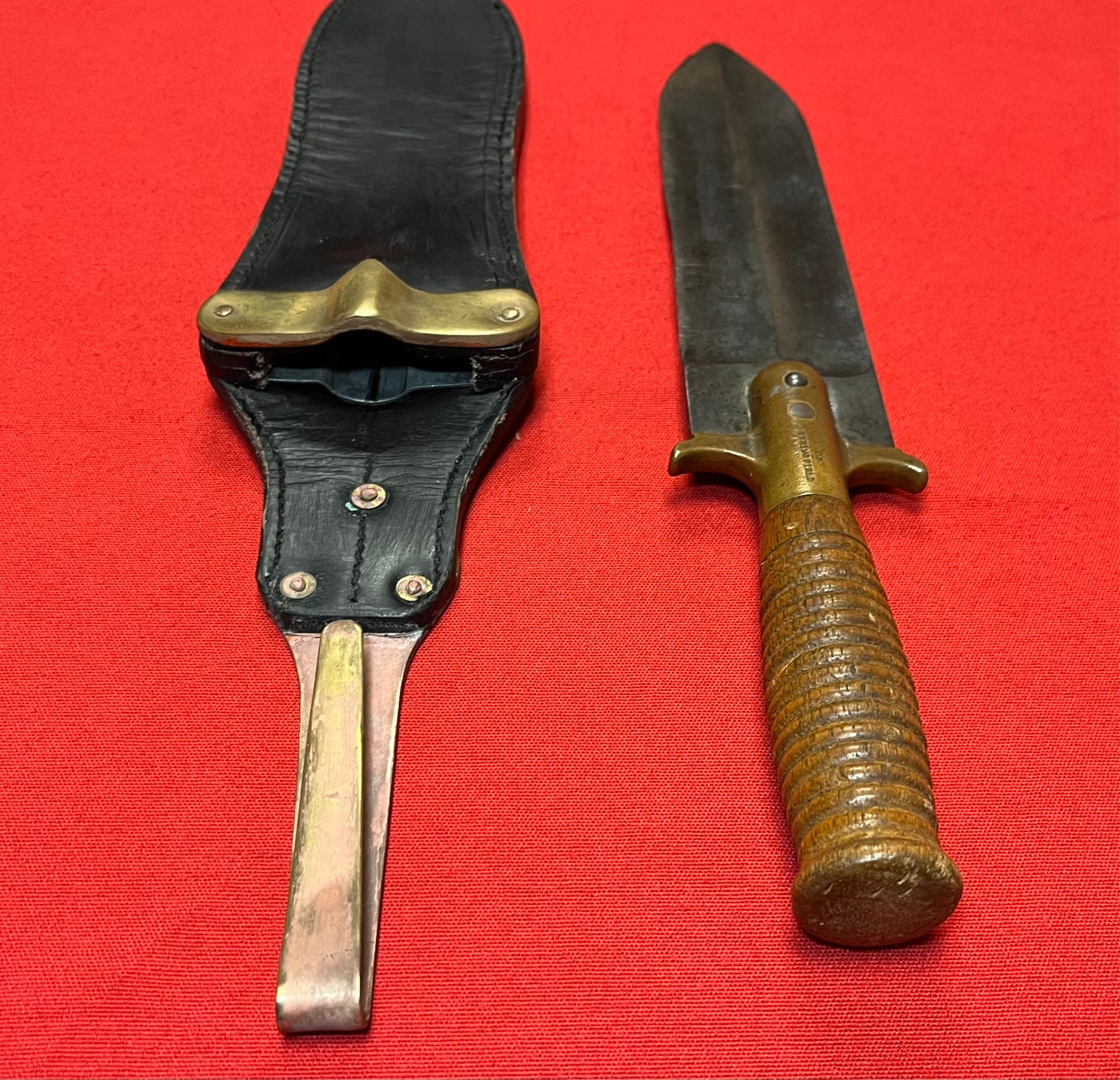 U.S. M1880 Hunting Knife Springfield Armory Spanish-American War Era