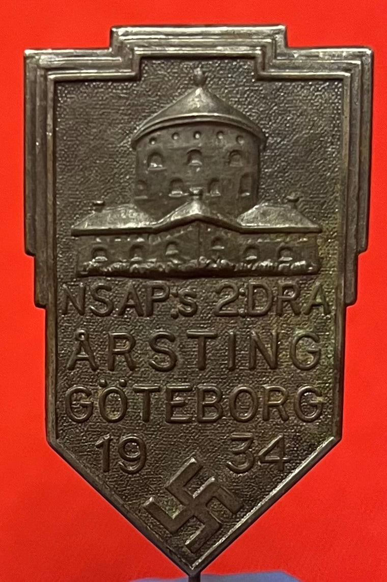 Swedish NSAP National Socialist 1934 ARSTING Rally Stickpin - Scarce