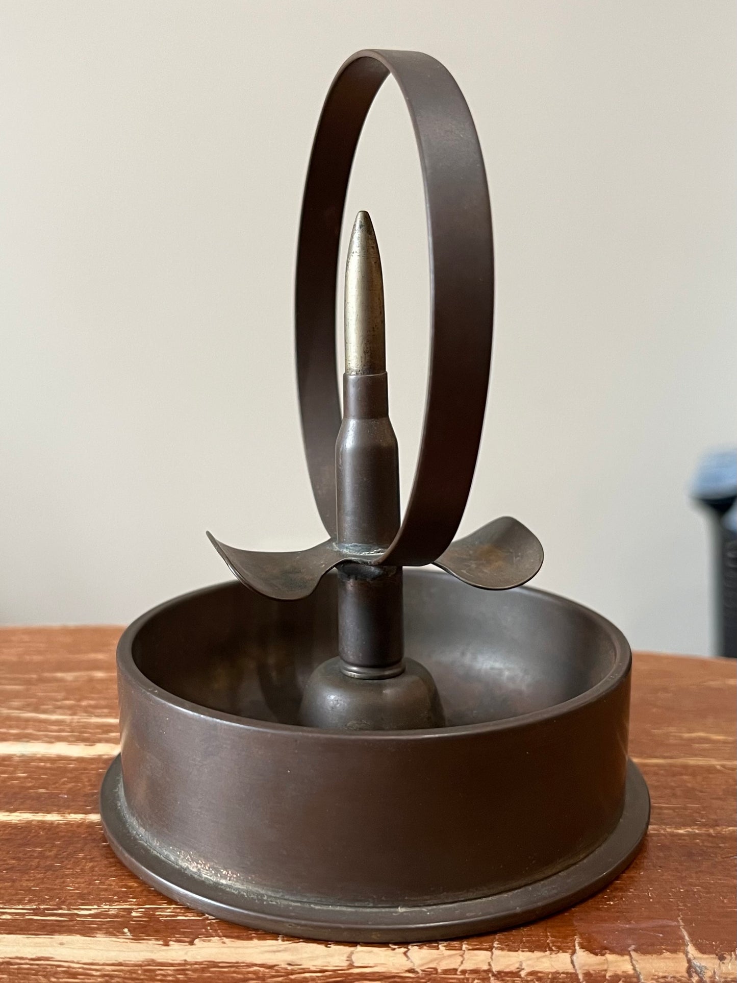 WWII JAPANESE ARTILLERY SHELL (TRENCH ART) ASHTRAY