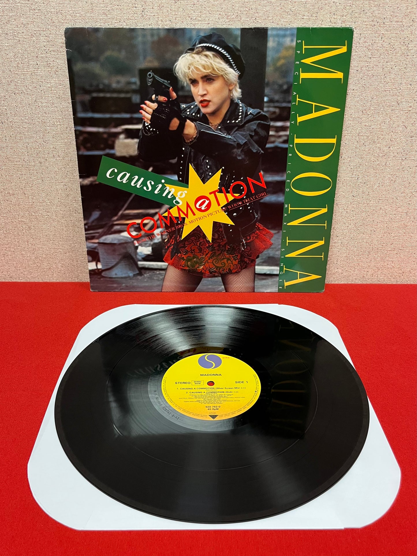 Madonna (Autographed) Causing a Commotion / Jimmy Jimmy 80’s European SIGNED!!!
