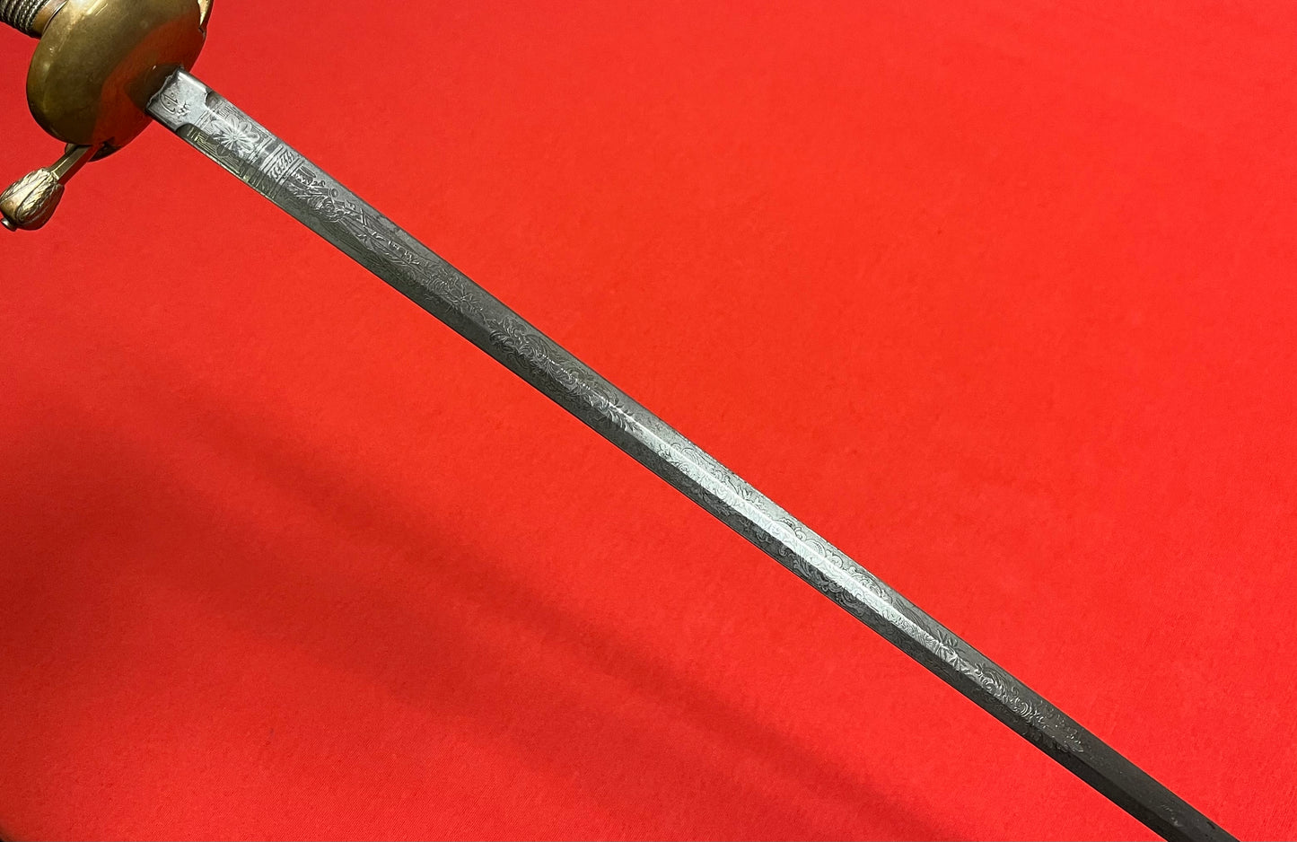 IMPERIAL GERMAN-PRUSSIAN OFFICER’S COURT SWORDS CIRCA 1880-90s ENGRAVED