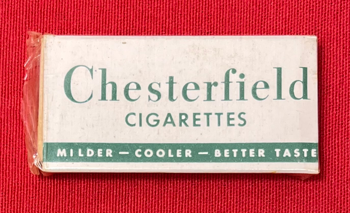 ORIGINAL WWll U.S. ISSUED CHESTERFIELD CIGARETTES K-RATION PACK