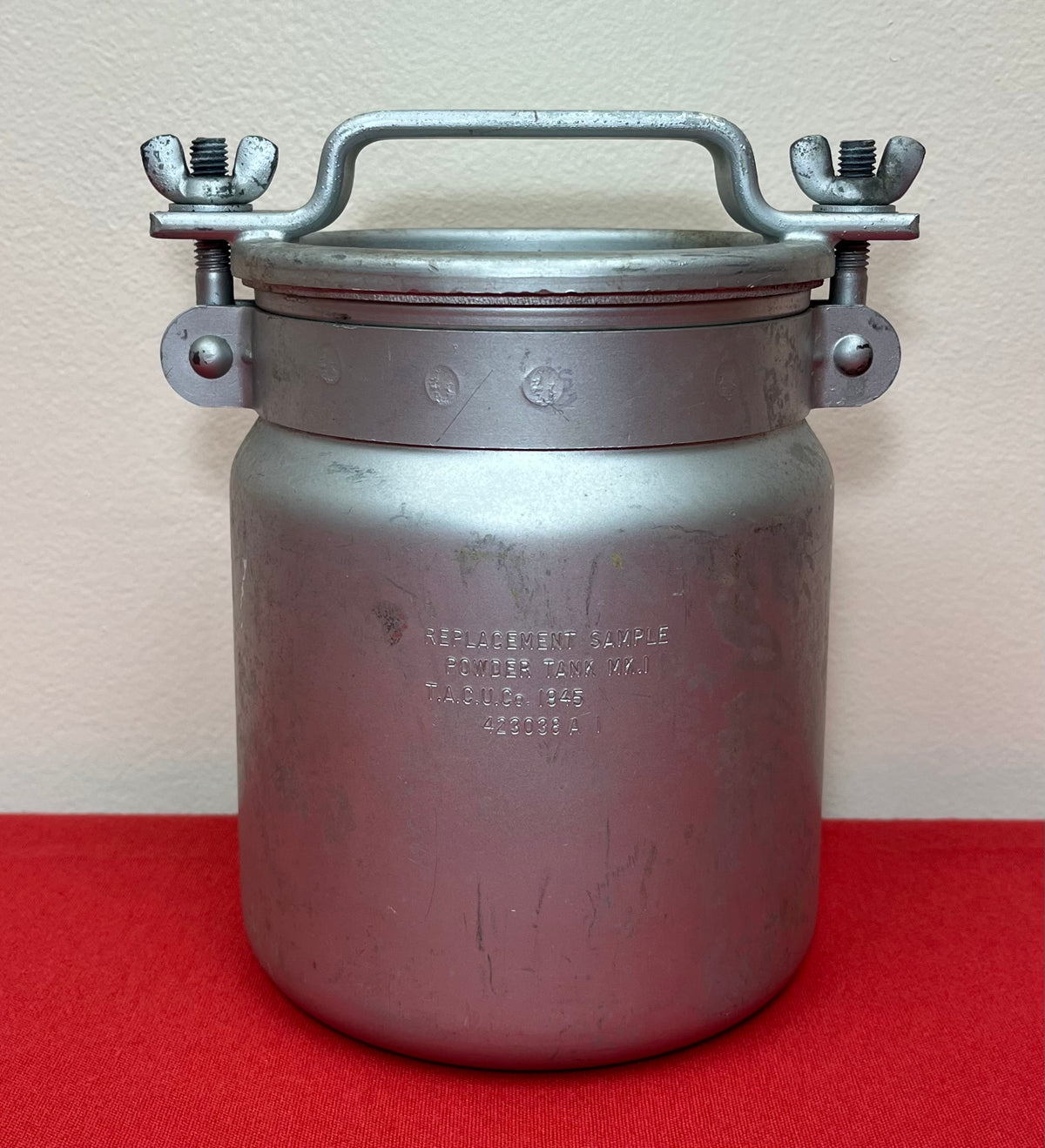 WW2 U.S. Navy MK.1 Replacement Sample Powder Tank 1945
