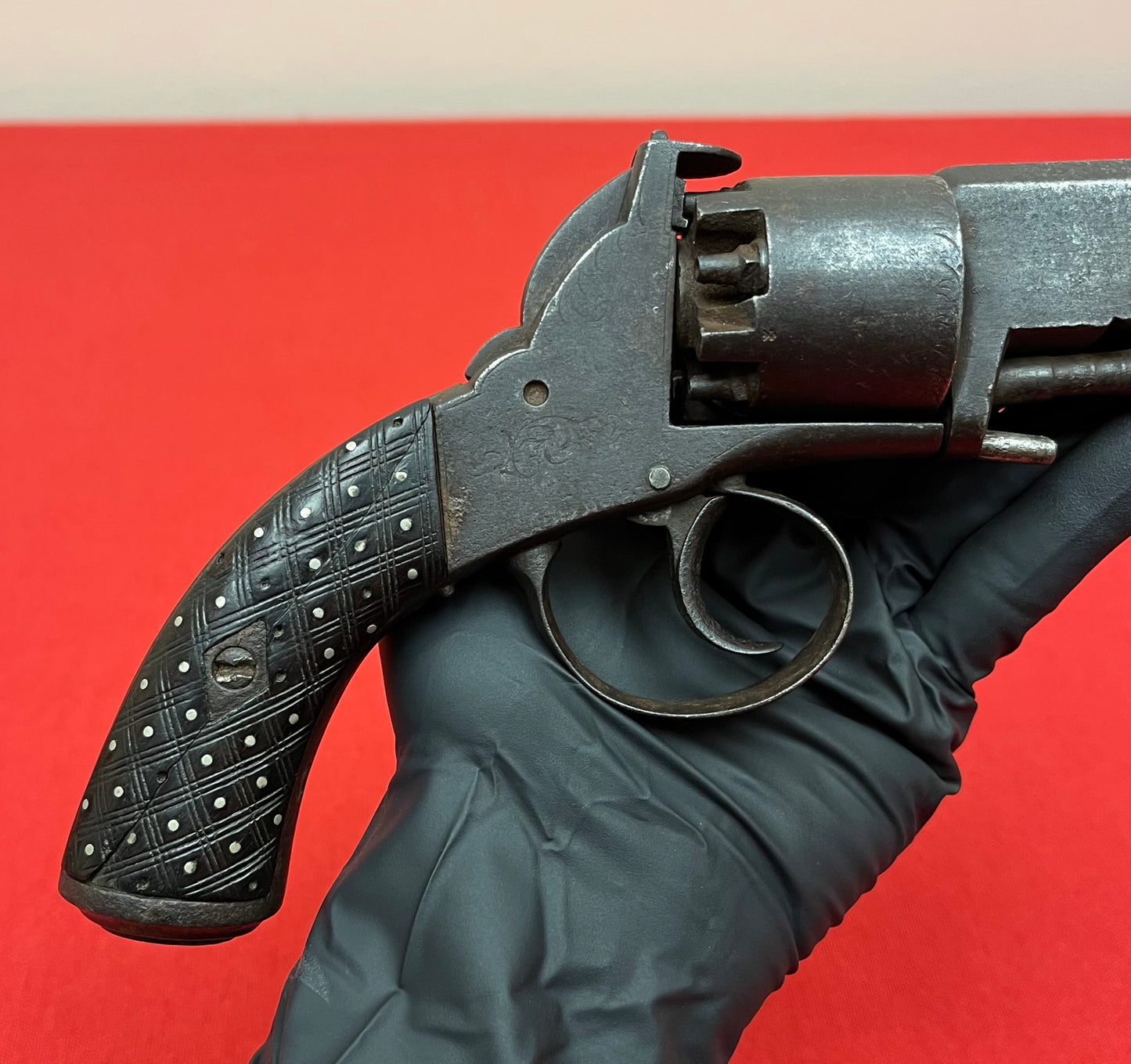 Civil War Era Webley-Bentley .44Cal Double Action Revolver W/ British Proof Marks Circa 1850s