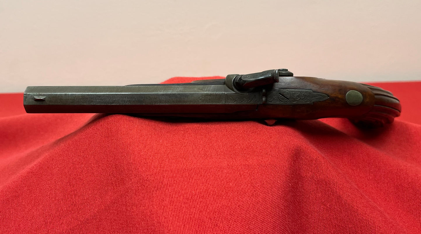 Original Belgian Percussion Target/Dueling Pistol Made in Liège - Circa 1850