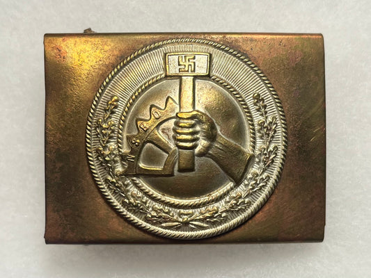 Original German Pre-WWII NSBO National Socialist Factory Cell Organization EM/NCO Belt Buckle