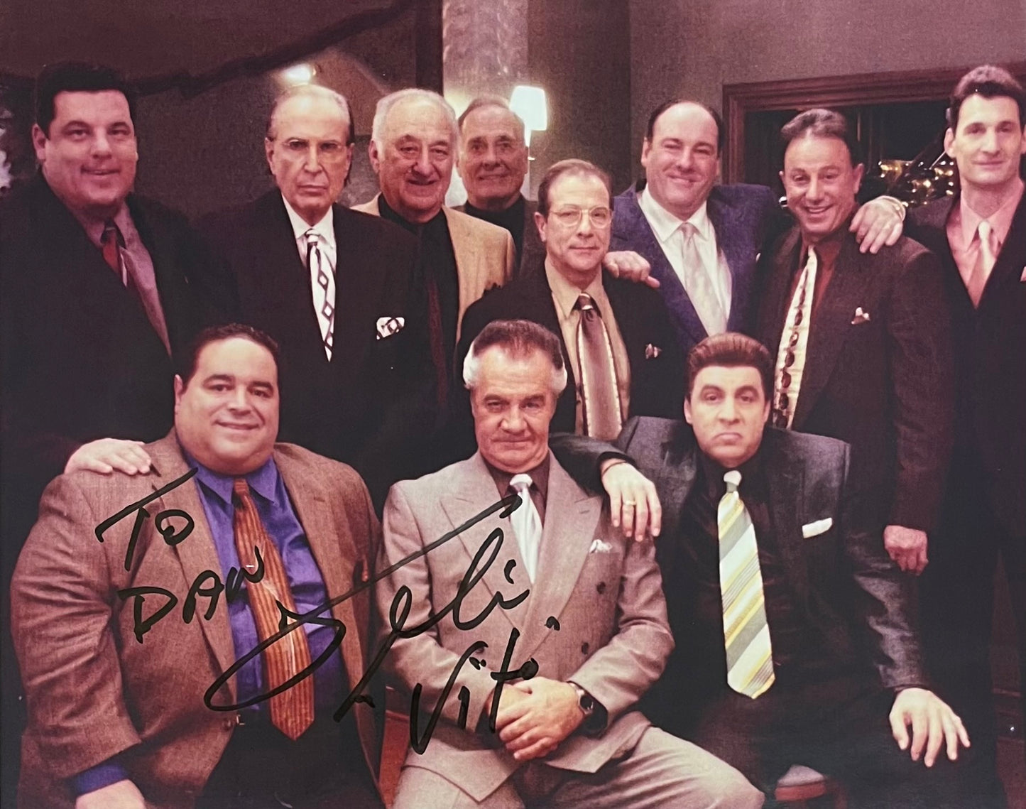 The Sopranos - Vito Spatafore Sr. Signed 8 x 10 Photo Joseph R. Gannascoli