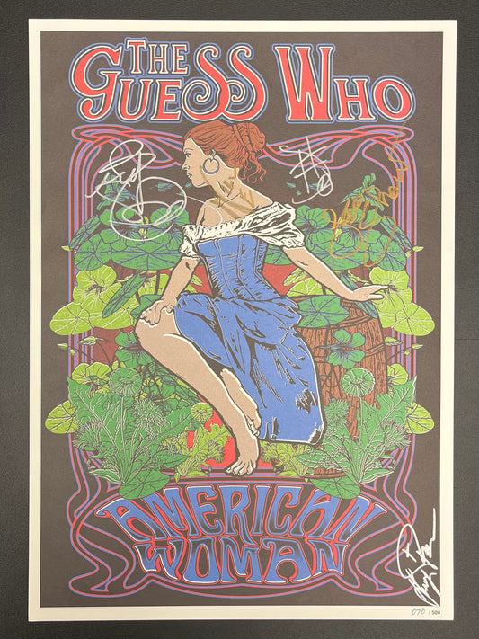 The Guess Who - American Women Signed / Autographed Poster Limited Edition 70/500