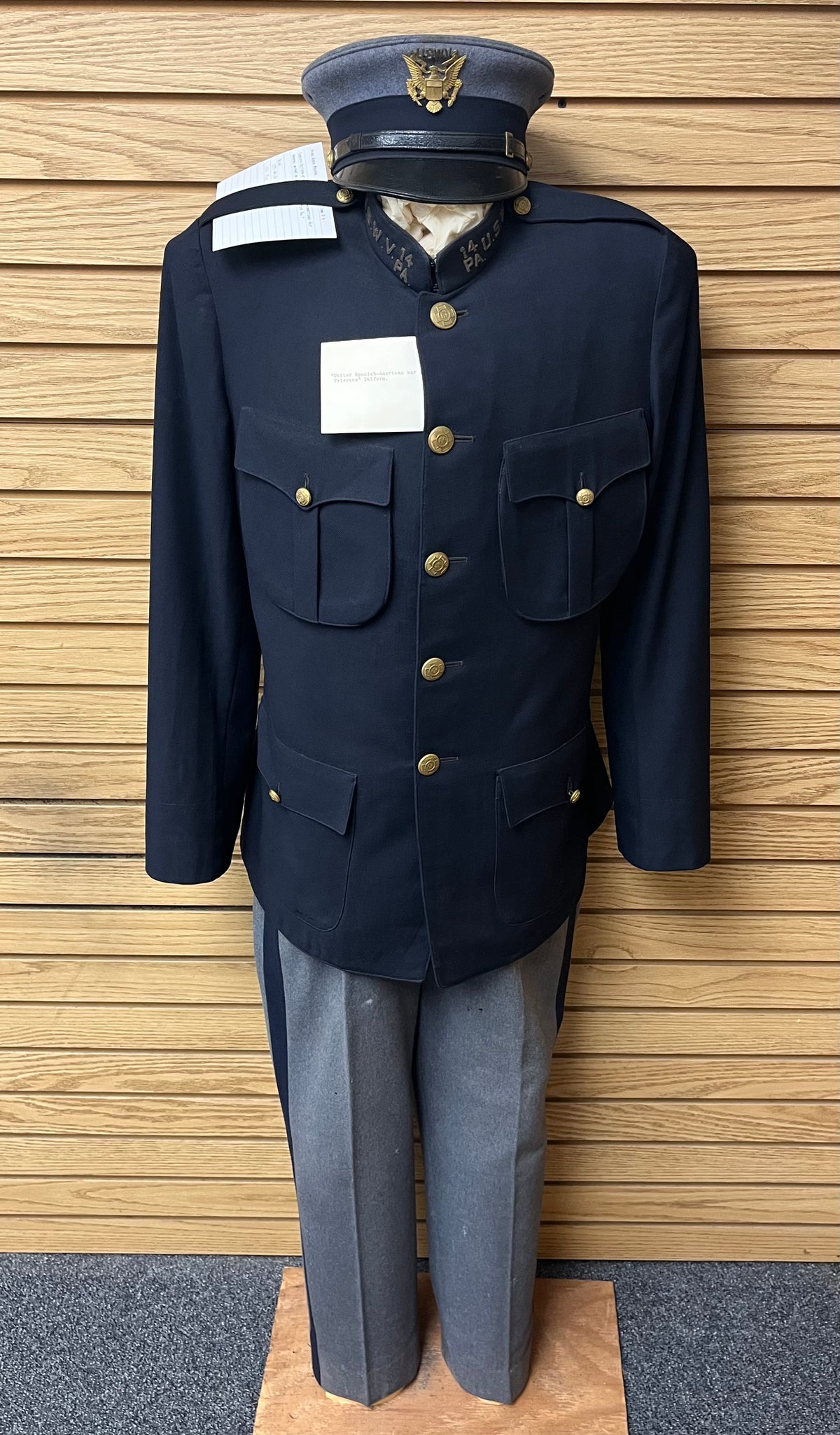 U.S. SPANISH AMERICAN WAR VETERAN’S UNIFORM - 14TH P.A. (NAMED) WILLIAM HUDSON
