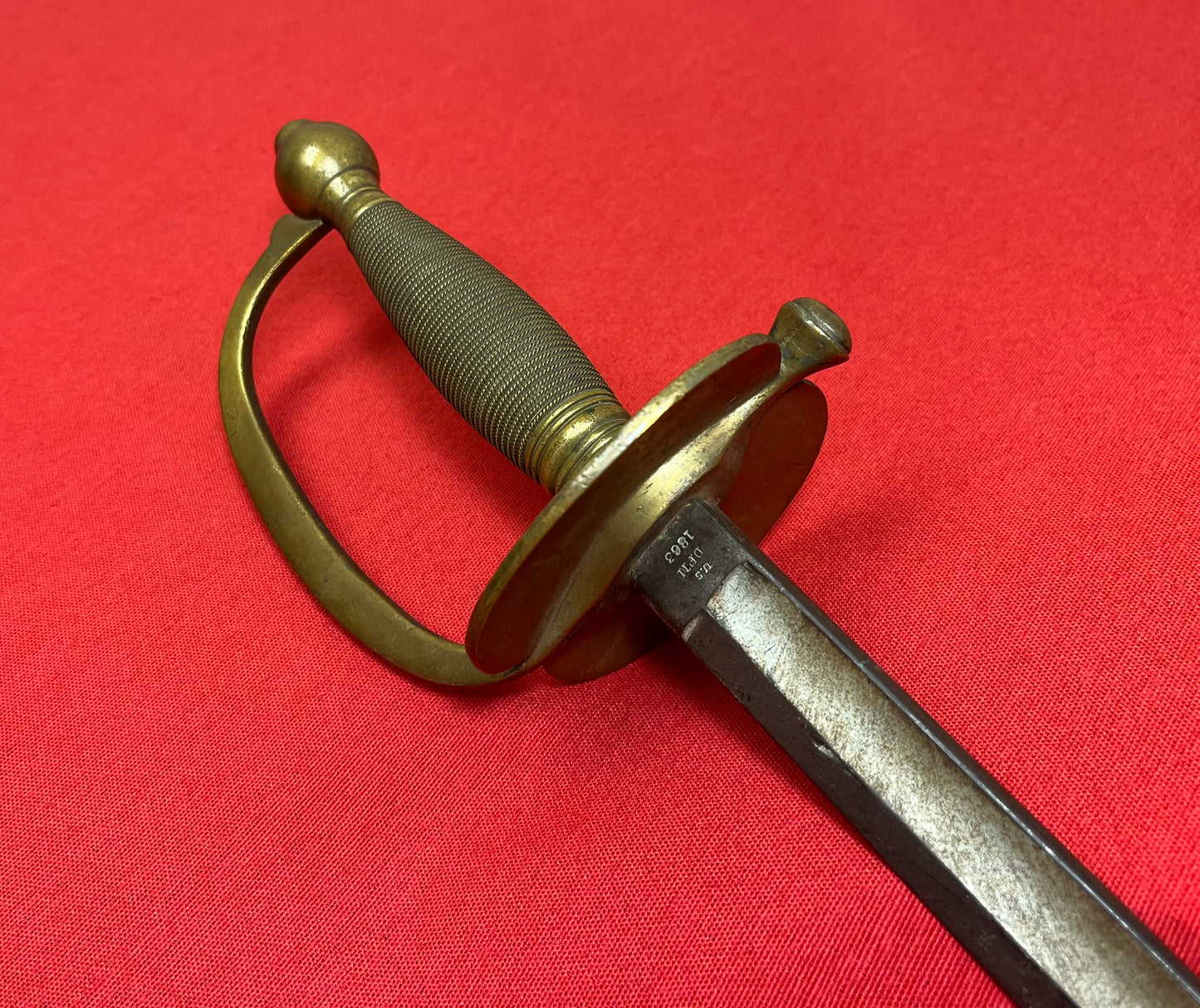 U.S. M1840 NCO Non-Commissioned Officer's Sword by Emerson & Silver Dated 1863 - Civil War Era