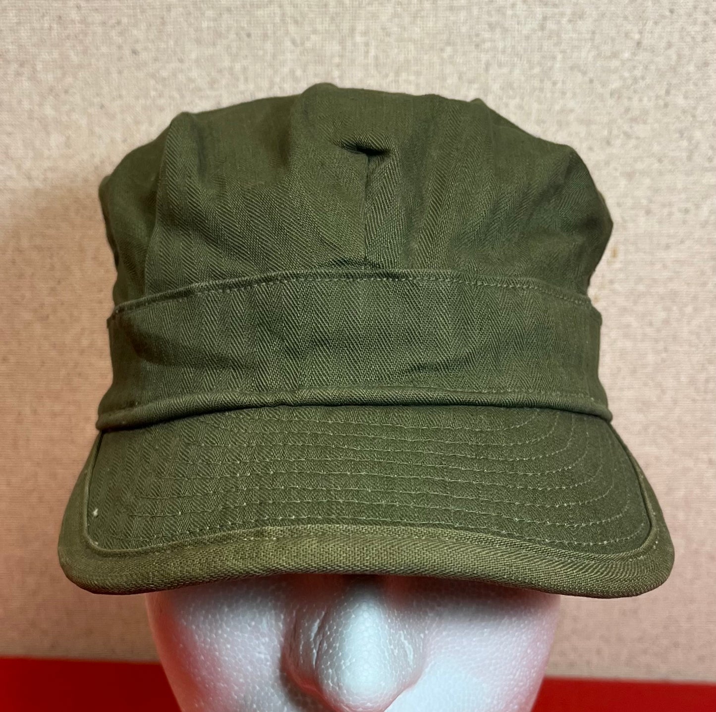 Original U.S. Army Fatique HBT Cap 1945 Pattern