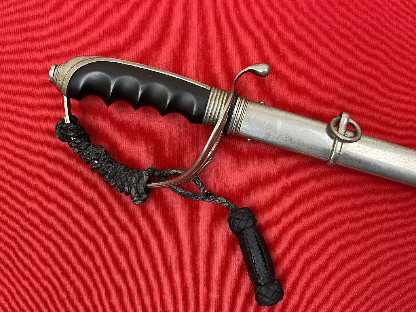 WW2 Era U.S. M1902 Officer’s Sword & Scabbard W/ Knot ENGRAVED