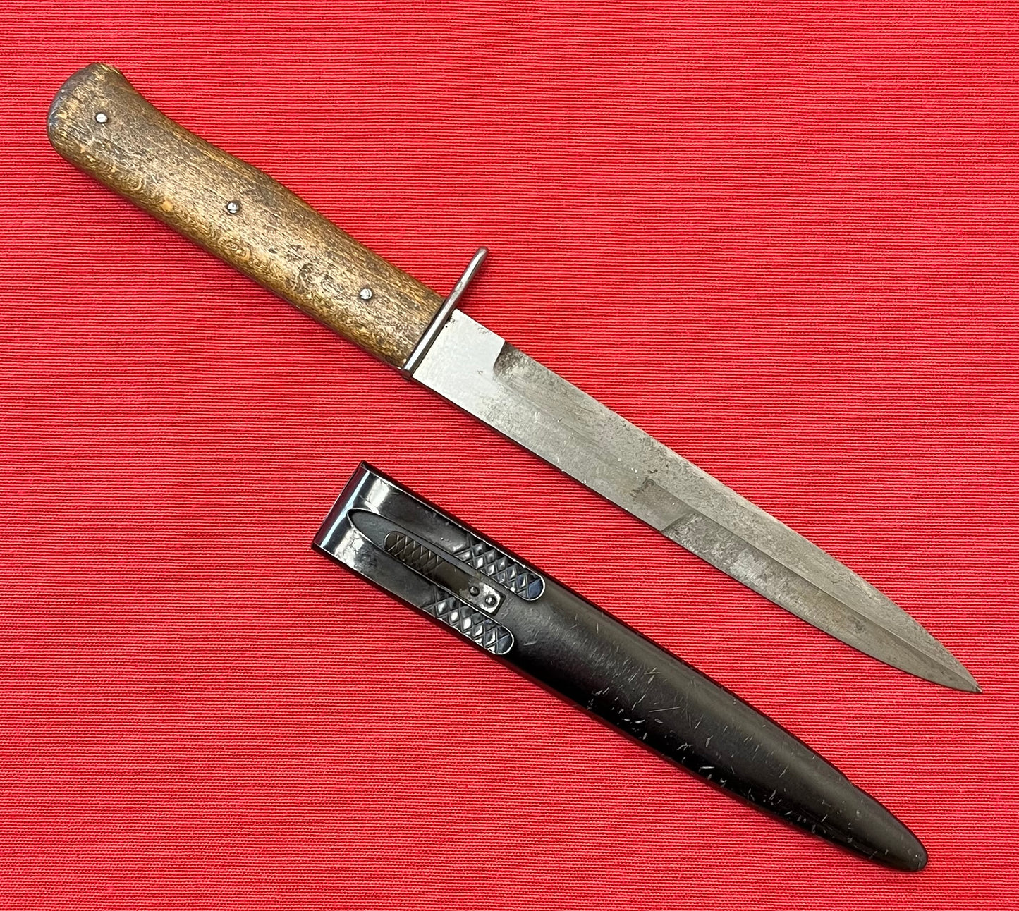 WW2 German Wehrmacht - Luftwaffe Boot Knife (No.6) “Stick Eagle” Marked Blade