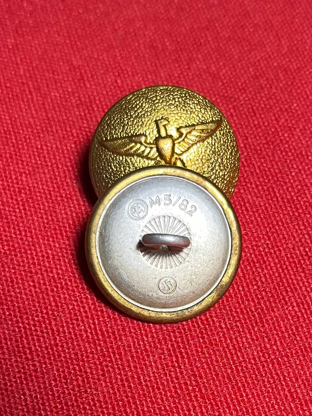 Original German NSDAP Nazi Party Political Uniform Buttons RZM Marked (Set of 6)