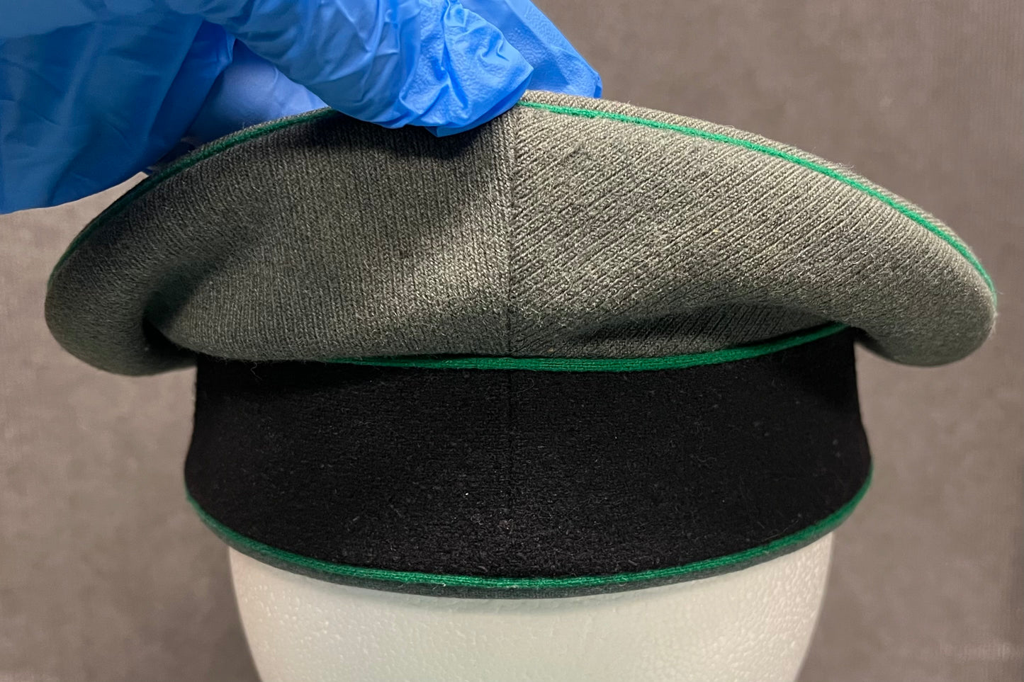 Authentic WW2 German Army Officers Visor Cap by ADEFA Missing (Eagle & Skull) Insignia ￼