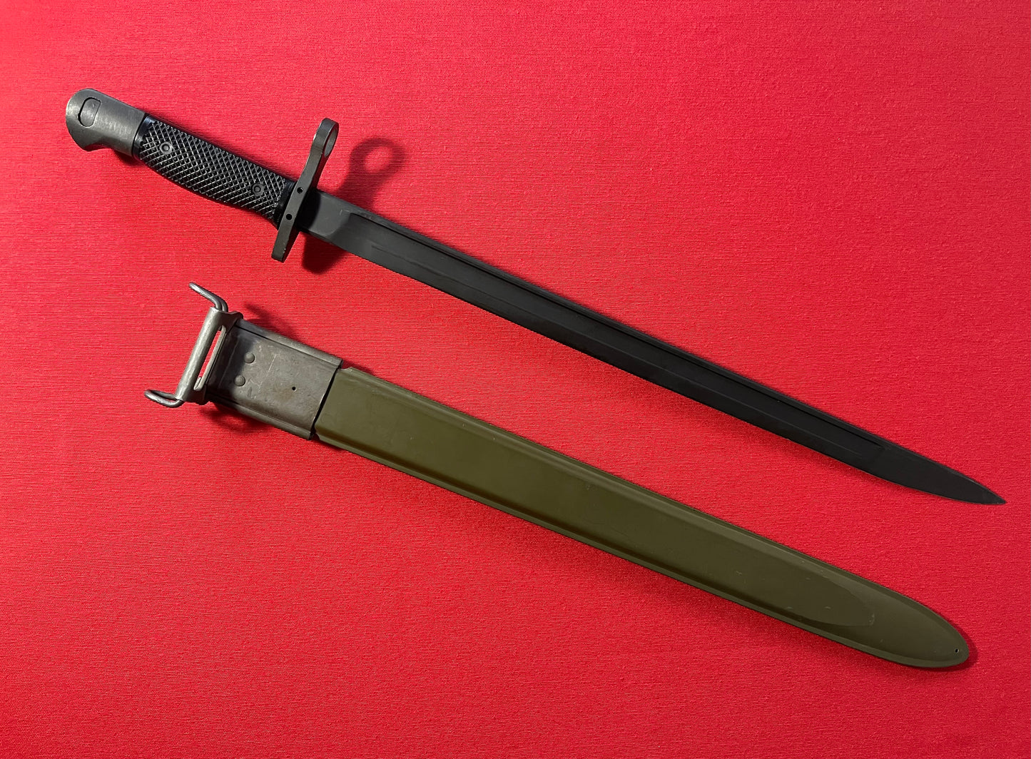 Vietnam Era US M1917 Bayonet by Canadian Arsenals W/ VZM Scabbard Trench Shotgun
