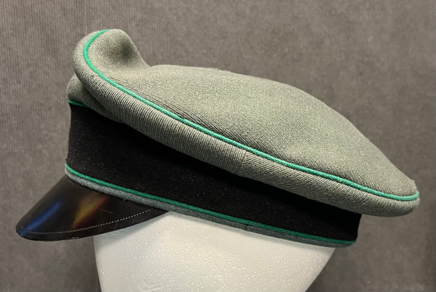 Authentic WW2 German Army Officers Visor Cap by ADEFA Missing (Eagle & Skull) Insignia ￼
