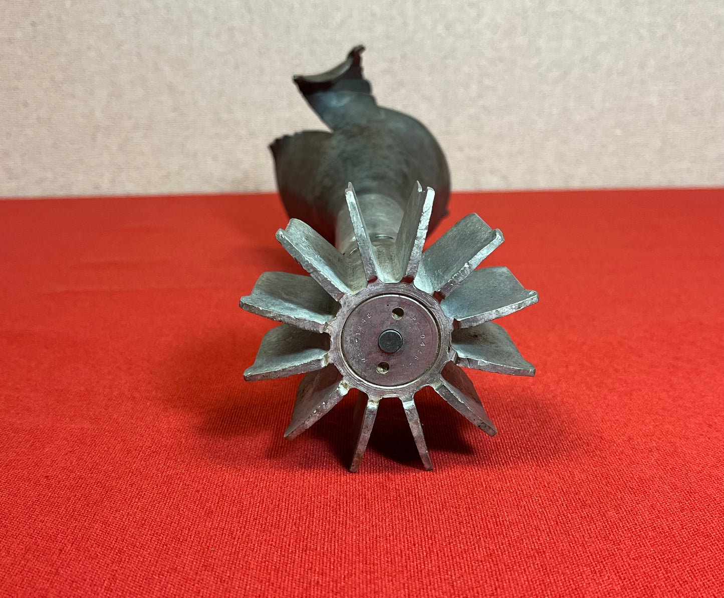 WW2 M34 Chemical Mortar Round Shrapnel Half - Dated 1942