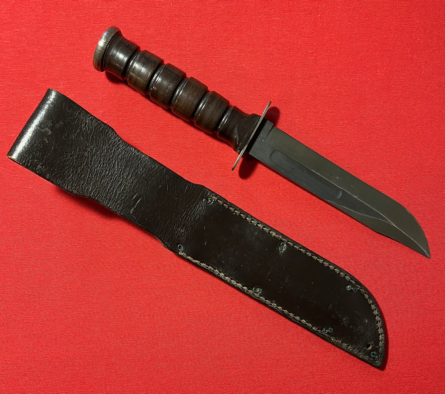Vietnam Era U.S. CAMILLUS NY MARK 2 Fighting Knife MK2 " ID Number " Engraved