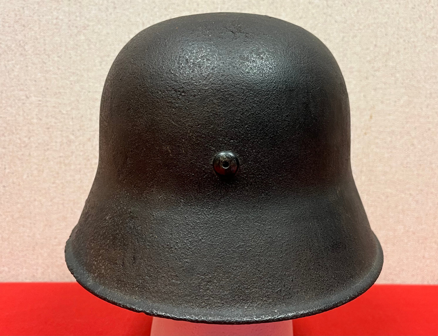 WWI GERMAN M1916 HELMET W/ TRANSITIONAL LINER & CHINSTRAP - TWO WARS !!!