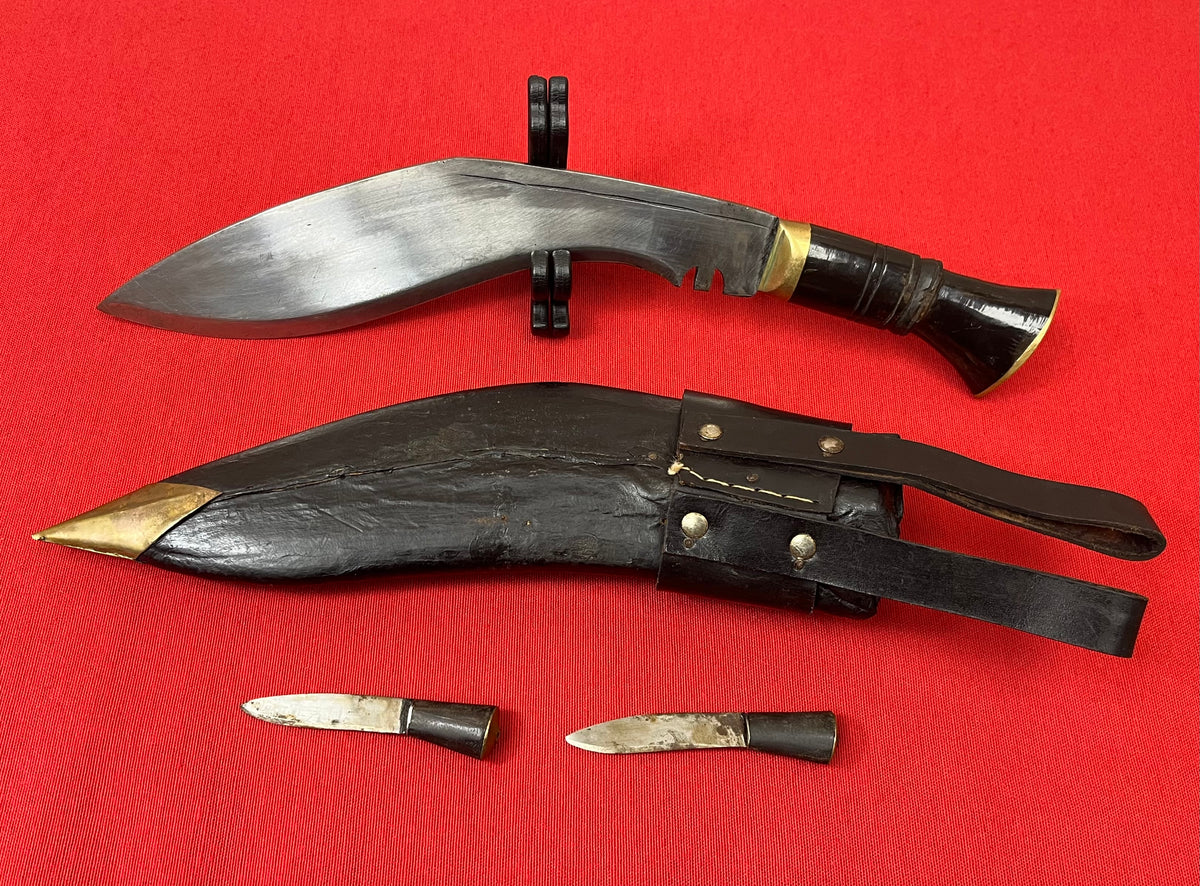 Nepal Gurkha KUKRI Knife - 15" Handmade Khukuri W/ Sheath Nepalese Fighting-Knife