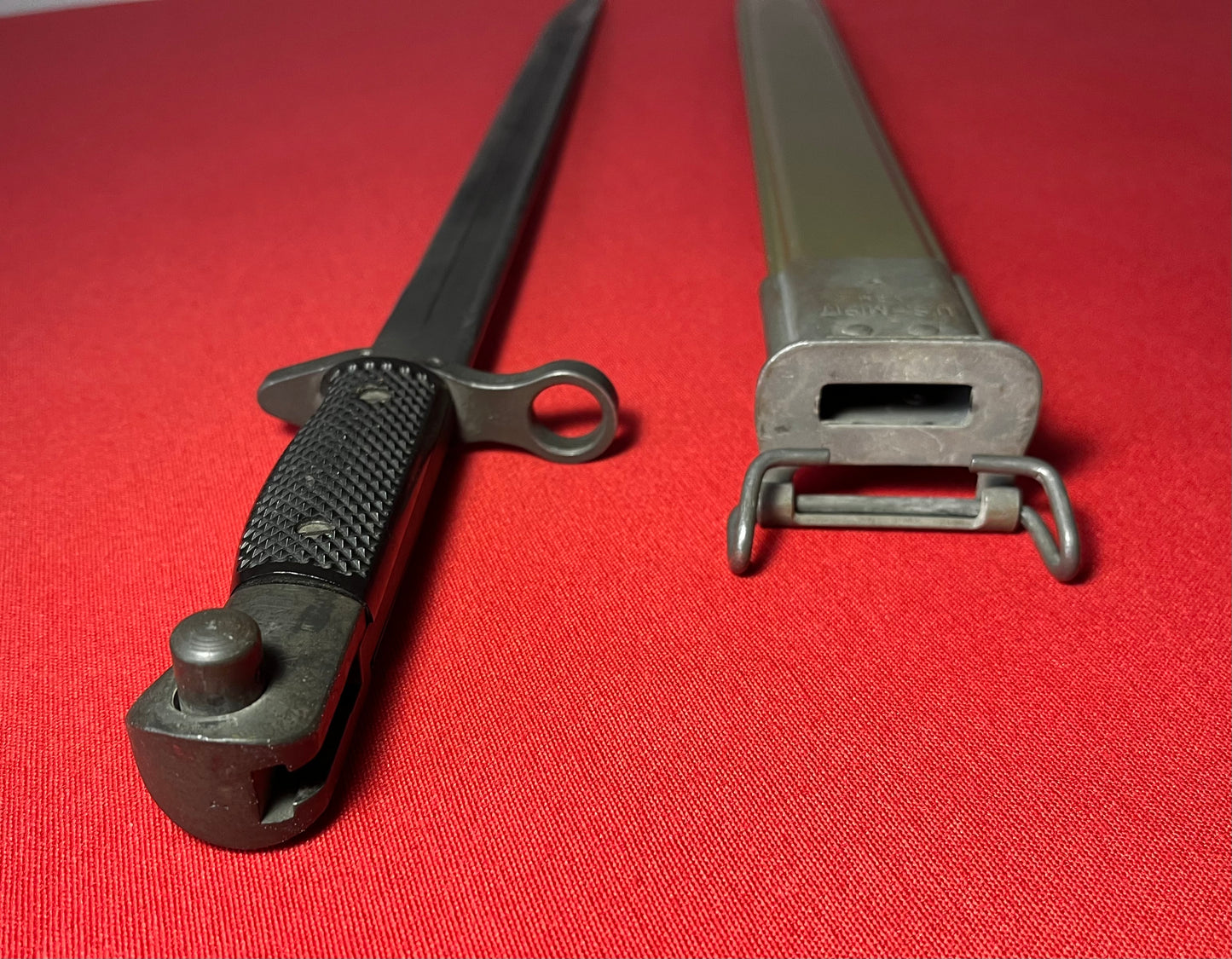 Vietnam Era US M1917 Bayonet by Canadian Arsenals W/ VZM Scabbard Trench Shotgun