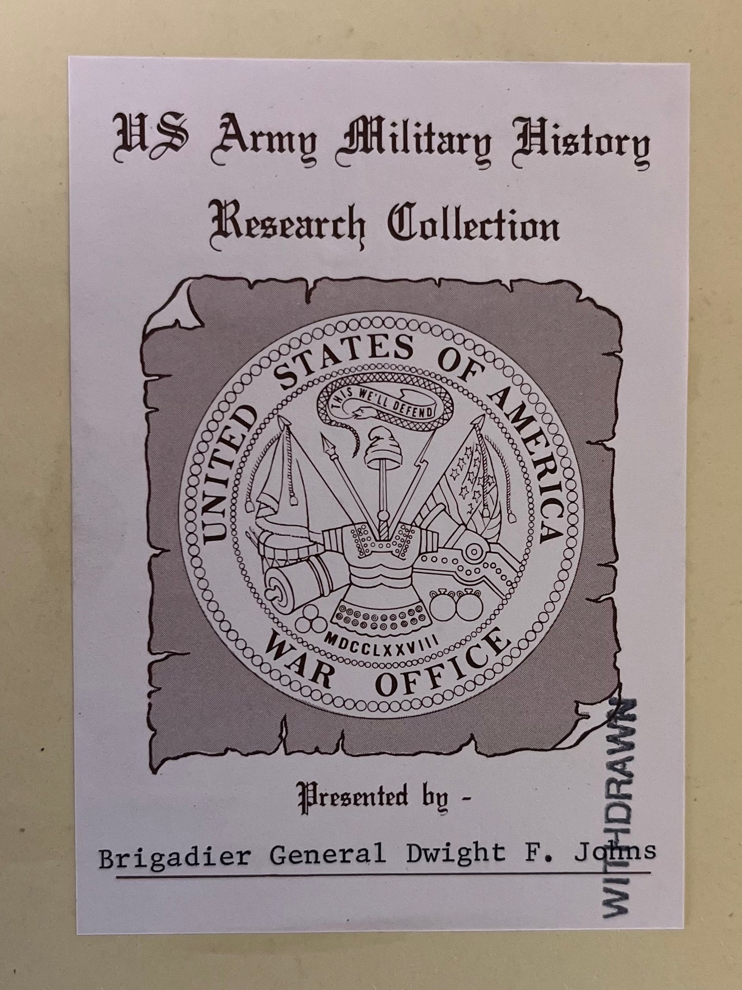 HISTORY OF THE ARMY OF THE CUMBERLAND VOL.1 - 1875 “Personally Owned” by Thomas G. Lawler Com-in-Chief of the G.A.R & Civil War Veteran (Comp. E, 19th Illinois Vol. Inf)