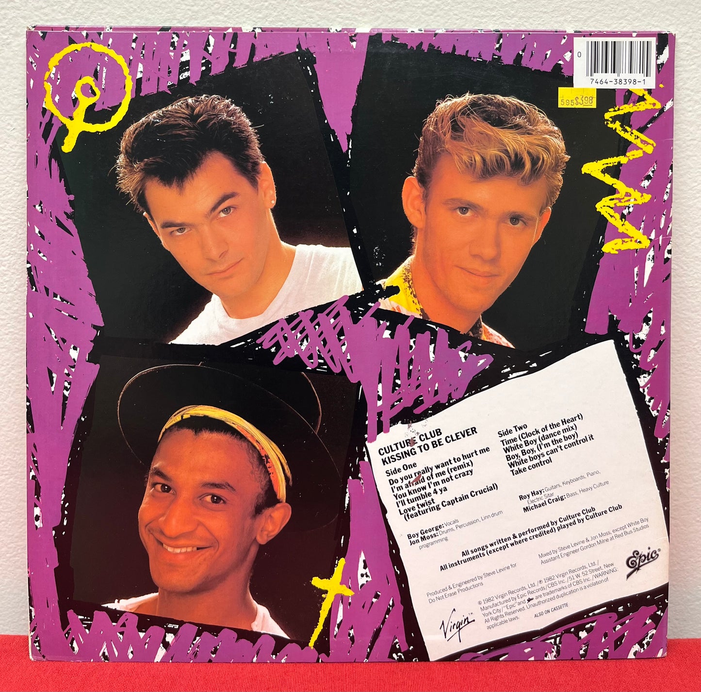 Culture Club - Boy George Signed Vinyl LP Kissing To Be Clever 1982