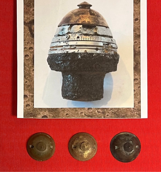 WW1 Russian 76mm Artillery Shell Projectile Time Fuse - Relic