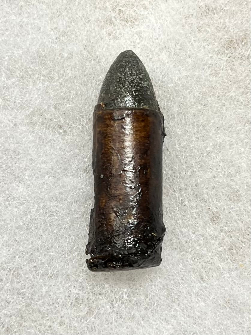 Civil War Colt Revolver Paper Cartridge/Bullet W/ Case - Authentic