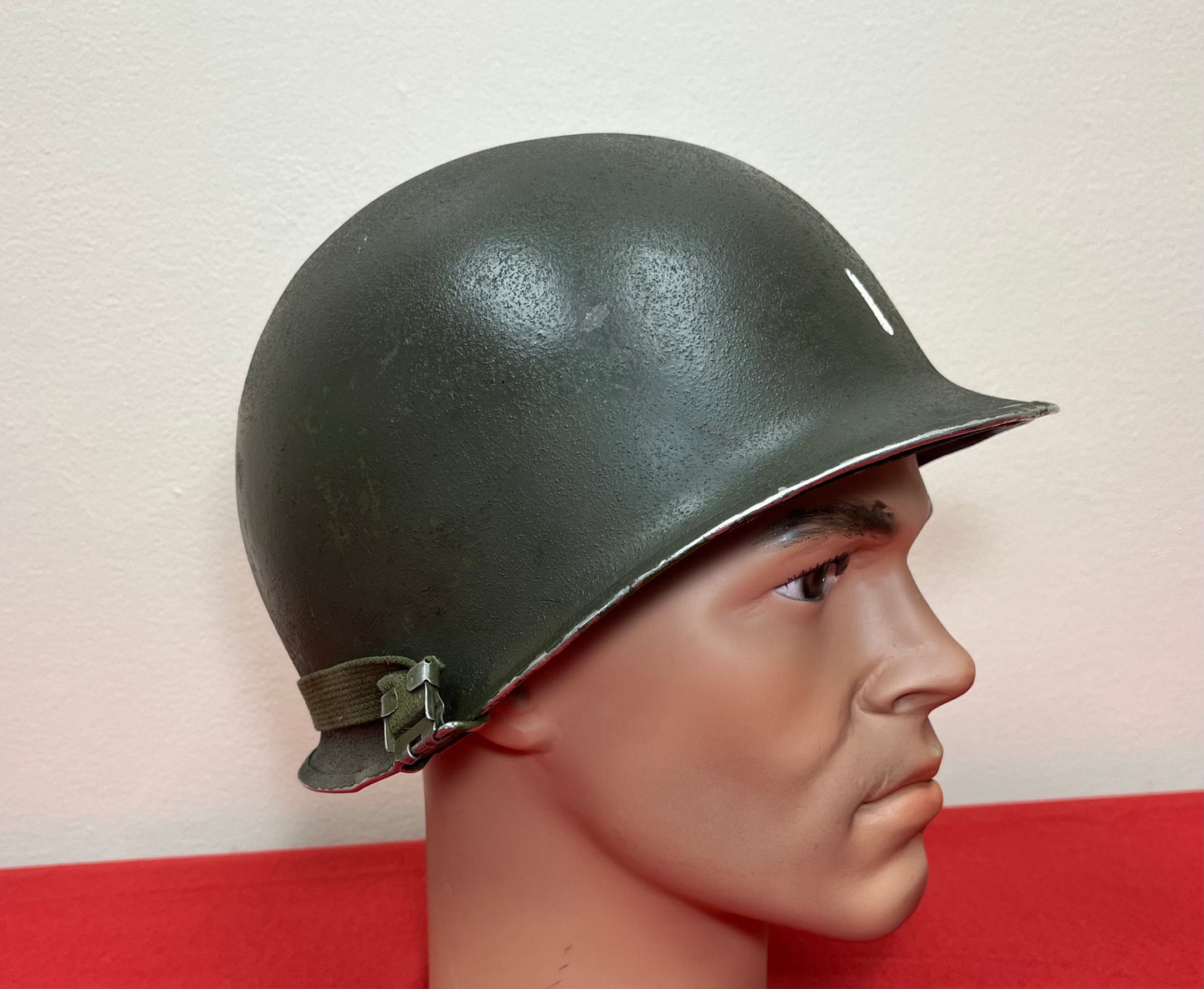 Authentic U.S. M1 Helmet & Liner Named W/ Insignia - Vietnam Era
