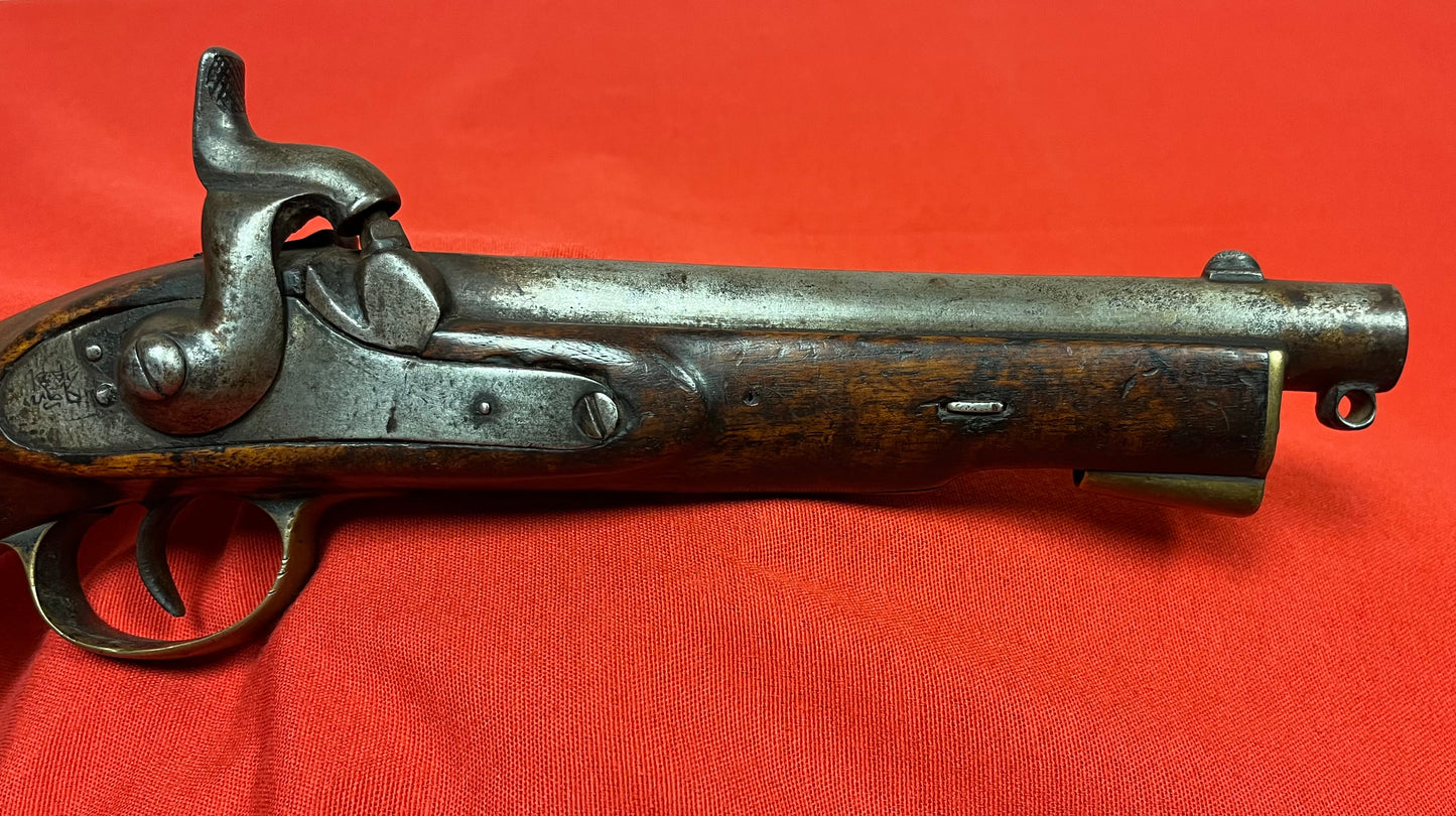 P1858 BRITISH EAST INDIA GOVERNMENT (EIG) PATTERN 1858 PERCUSSION .56 CAL. SINGLE SHOT CAVALRY PISTOL