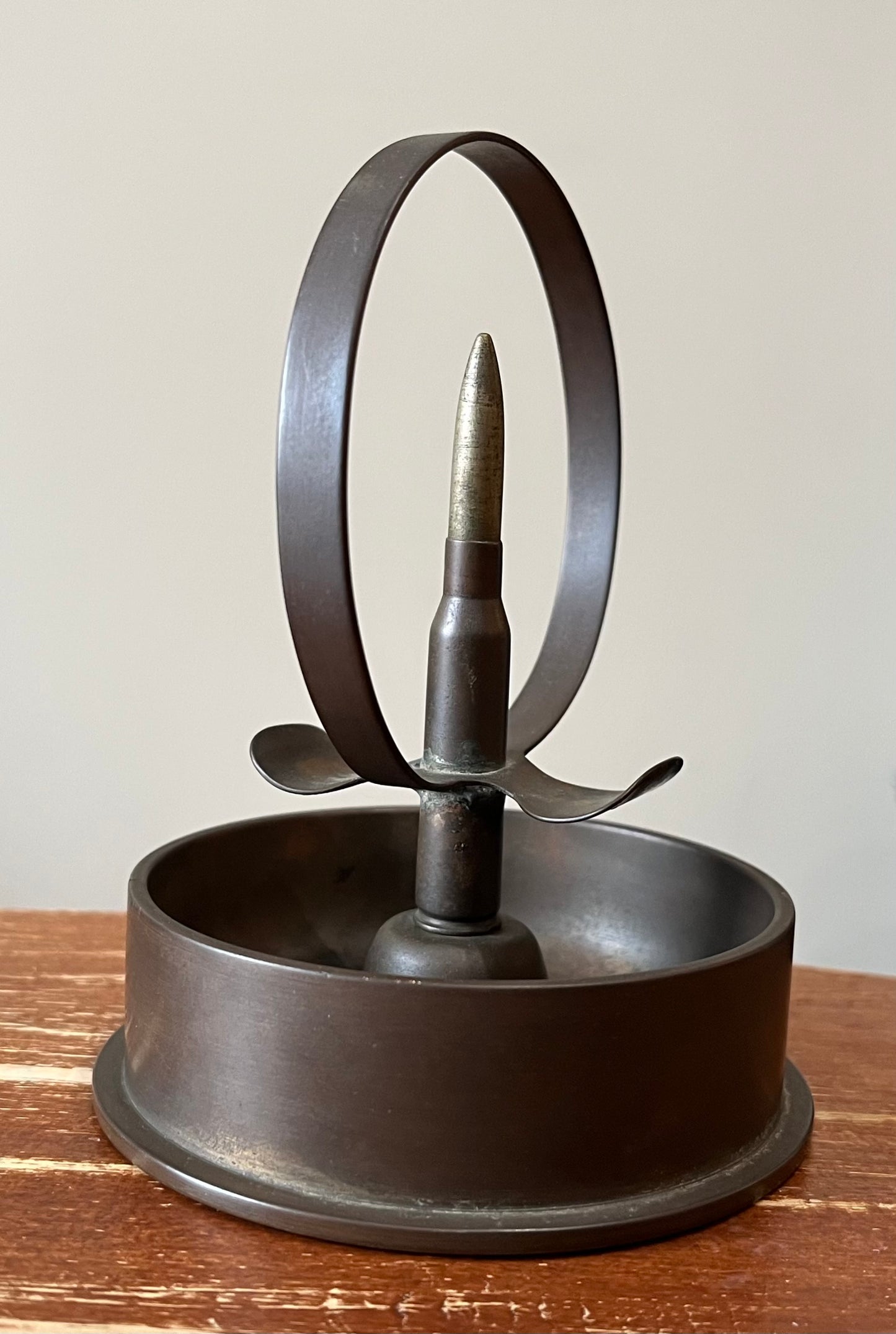 WWII JAPANESE ARTILLERY SHELL (TRENCH ART) ASHTRAY
