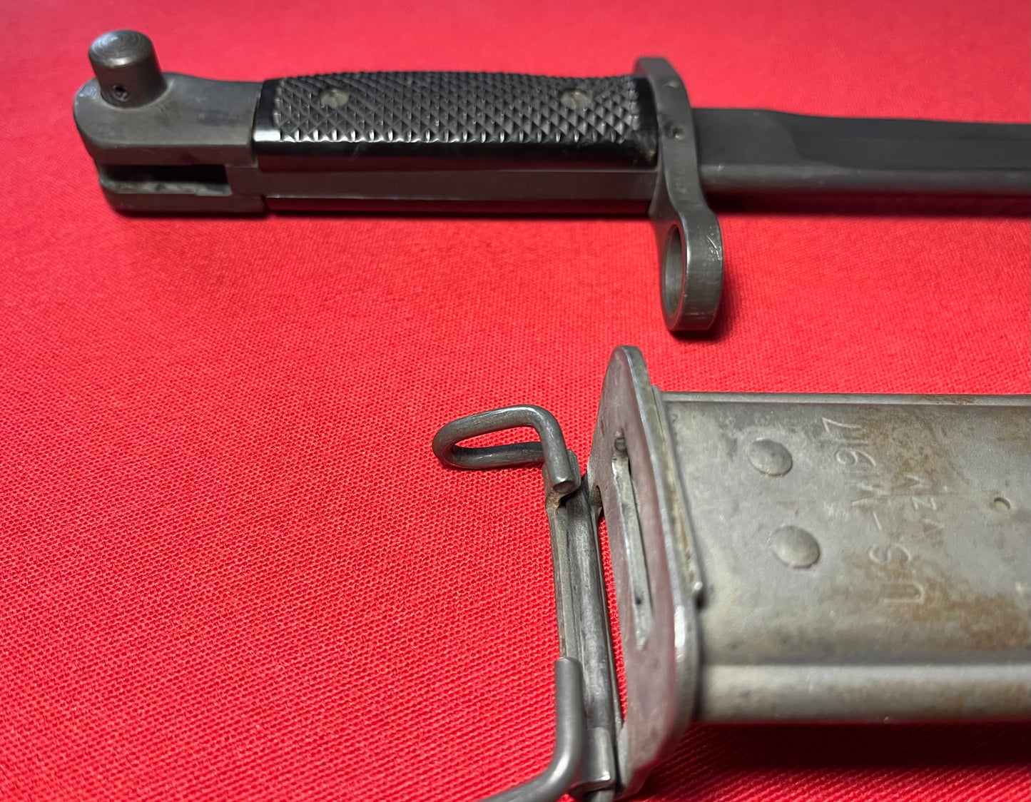 Vietnam Era US M1917 Bayonet by Canadian Arsenals W/ VZM Scabbard Trench Shotgun