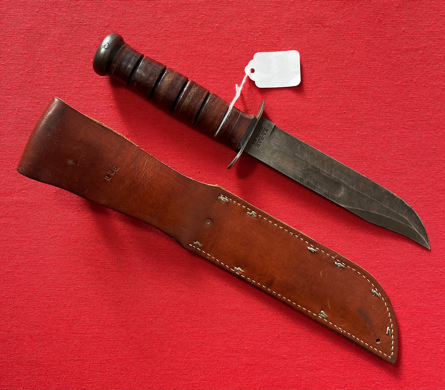 KA-BAR USMC MK2 Fighting / Survival Knife (Veteran Owned) Named- Post War Piece