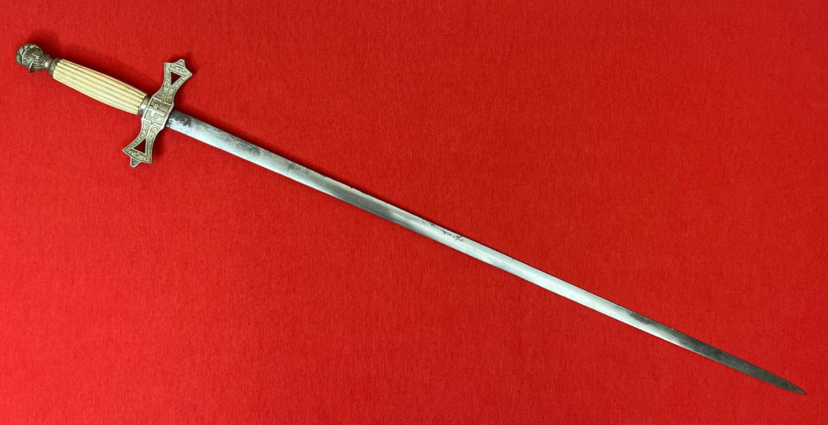 1800's Masonic Fraternal Order Sword by Chas Naylor Phila. P.A.