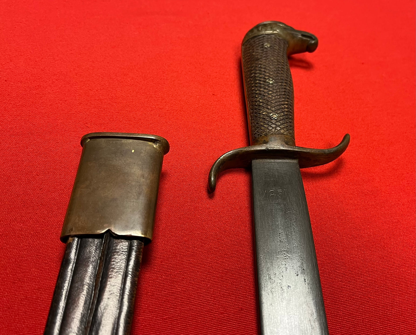 Original Spanish Officers Eagle Head Machete/Sword - Spanish American War 1898