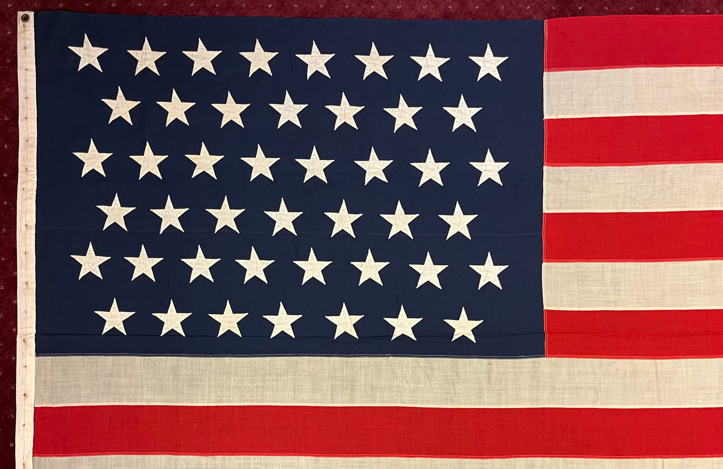 U.S. 45 Star Flag 12’ Spanish-American War Era (1896-1908) Owned by Samuel Rene Gummeré Ambassador of Morocco 1905-09