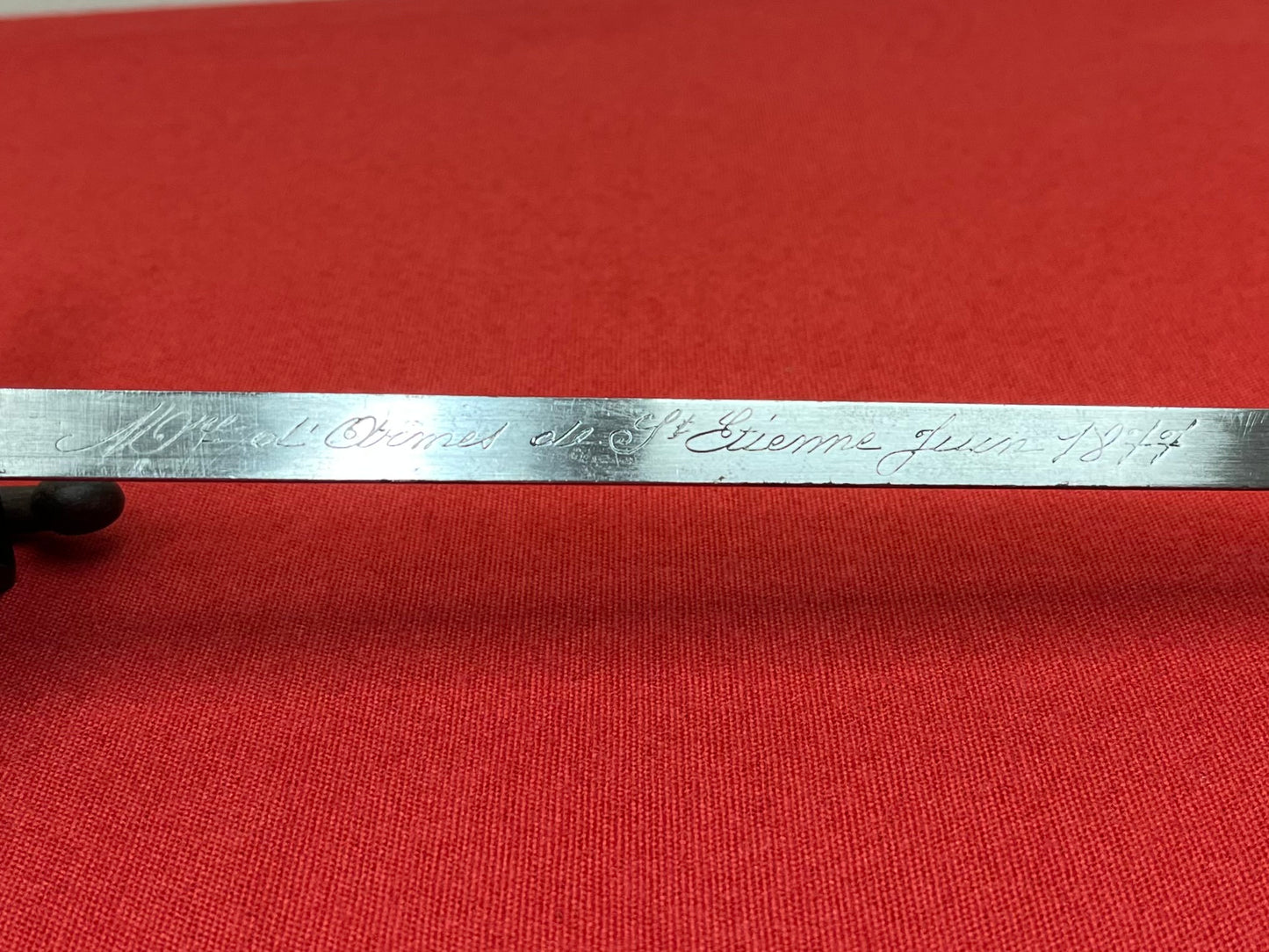 M1874 French Gras Bayonet Dated 1877