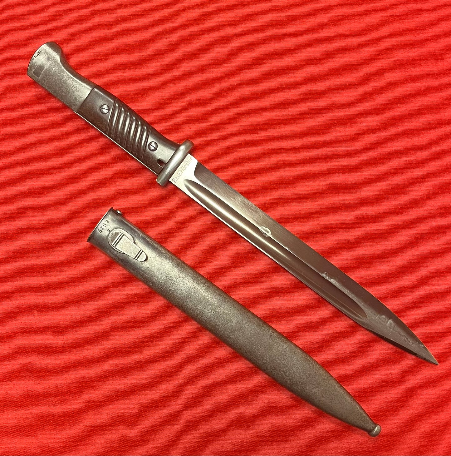 WW2 WWII German K98 Mauser Bayonet by E.U.F HORSTER 1940