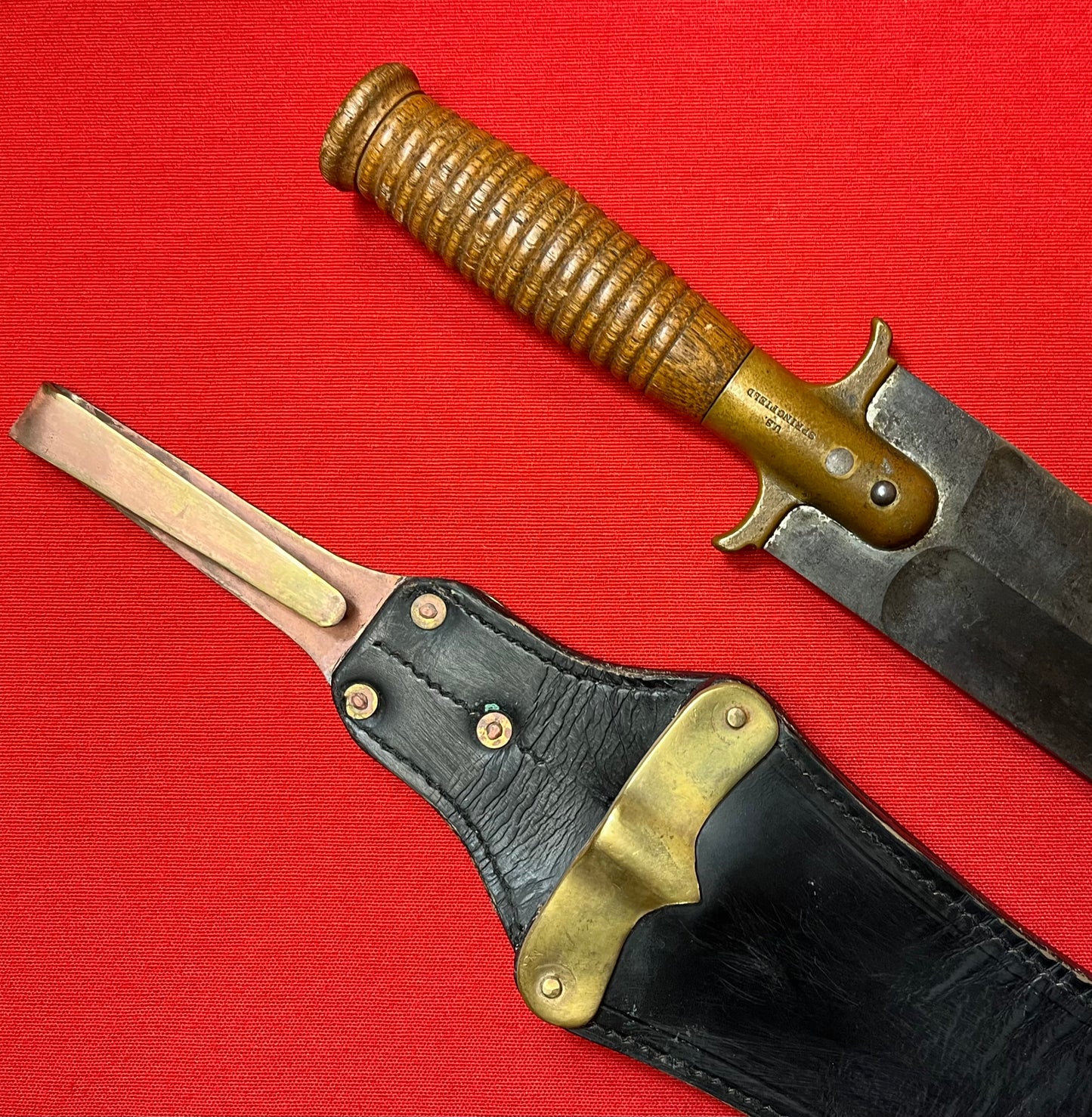 U.S. M1880 Hunting Knife Springfield Armory Spanish-American War Era