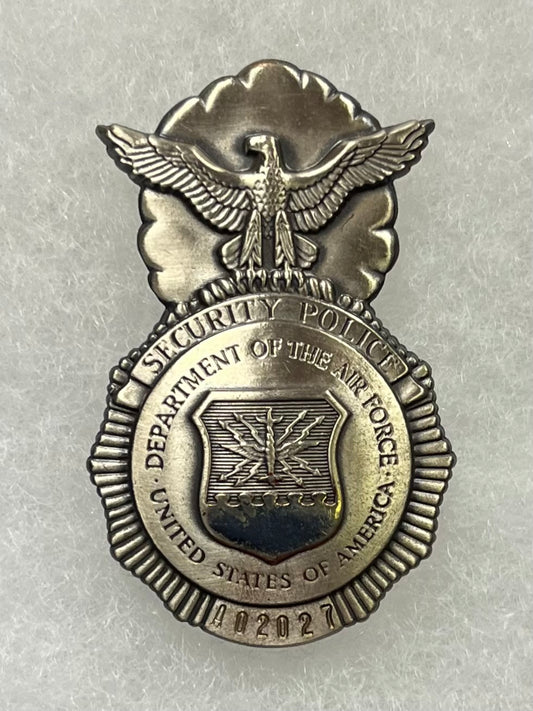 U.S. Air Force Security Police Badge # A02027
