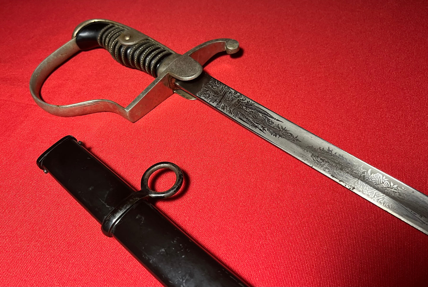 WW1 Imperial German Sword / Maker W.K & C / Engraved Blade - MUST SEE!!!