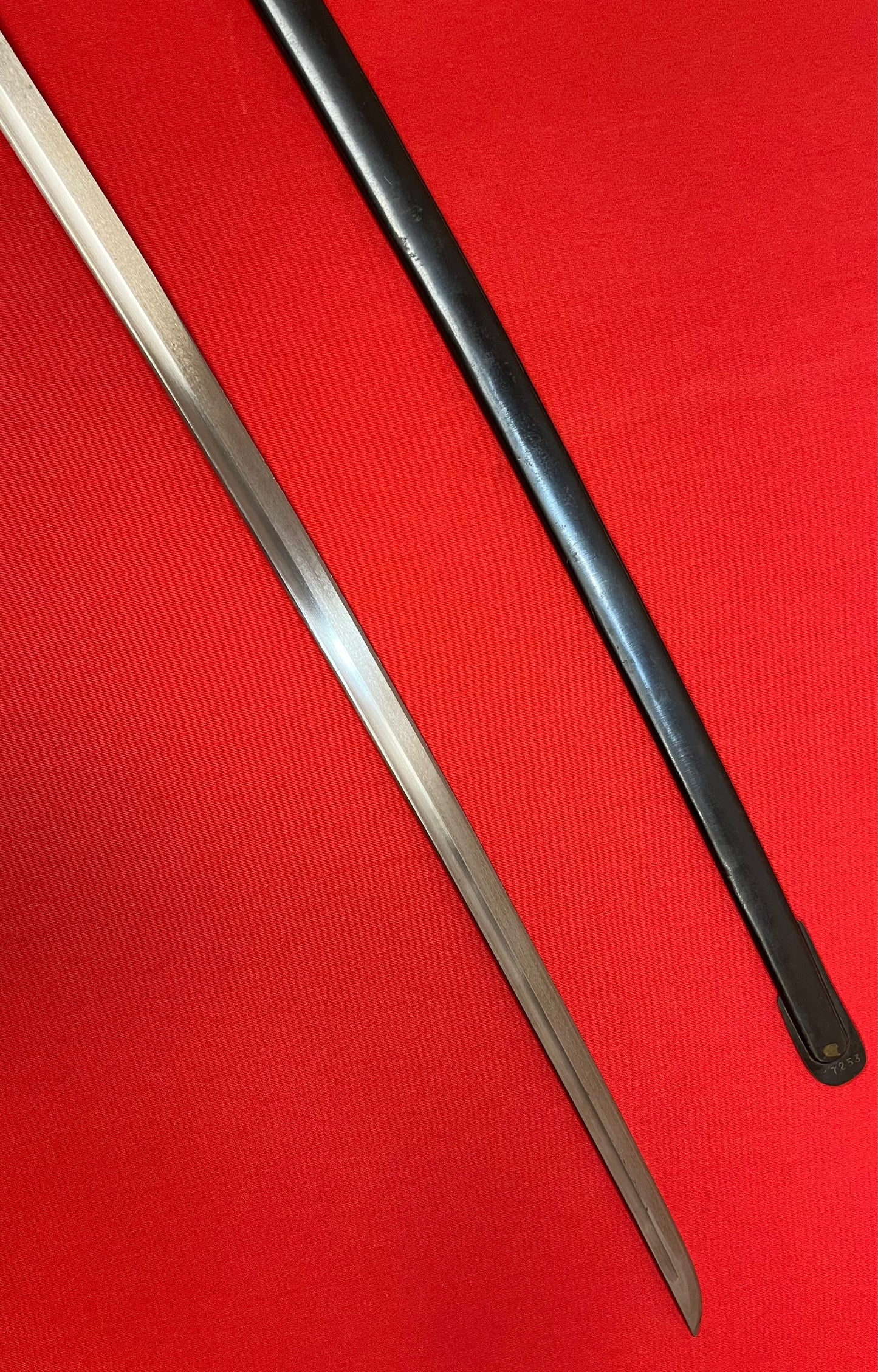 WW2 JAPANESE NCO CAVALRY TYPE 32 SWORD/SABER & SCABBARD - MATCHING #'s 17253